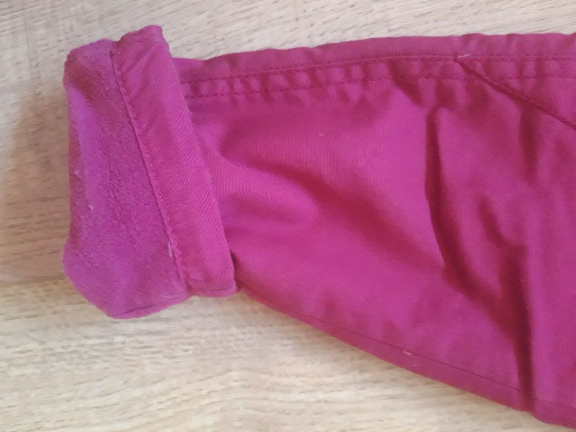 Ocieplane spodnie lupilu kolor biskupi rozmiar 86