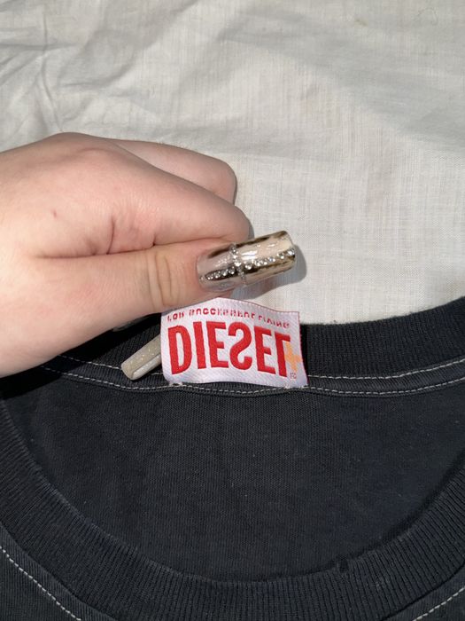 футболка Diesel T-Just-N13 с выцветшим принтом