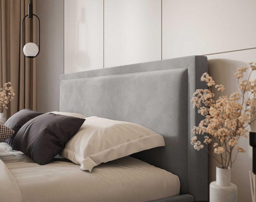 Wysyłka w 24h / Łóżko tapicerowane z podnoszonym stelażem Stella