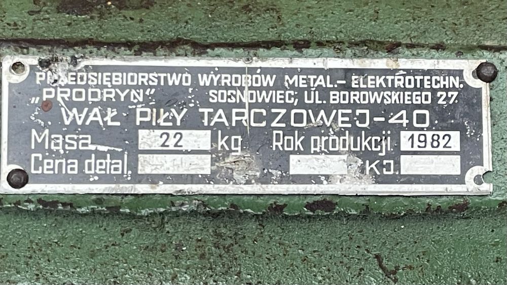 Wal do pily tarczowej