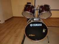 Bateria Yamaha + pratos Zildjian 4 pro