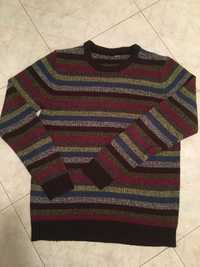 Sweter w paski XL