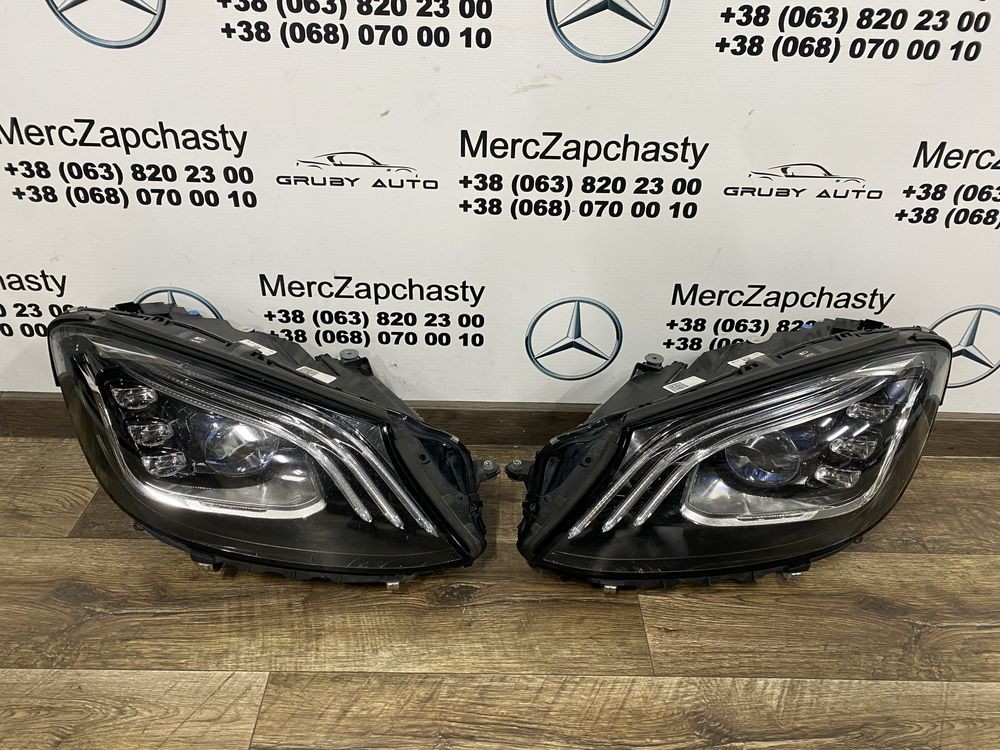 Mercedes S клас W222 фара права ліва рестайлінг Multibeam led