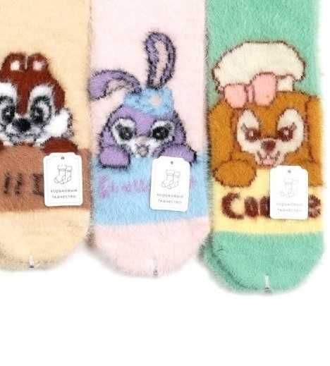 Дитячі шерстяні шкарпетки, Підліткові зимові шкарпетки норка 32-37