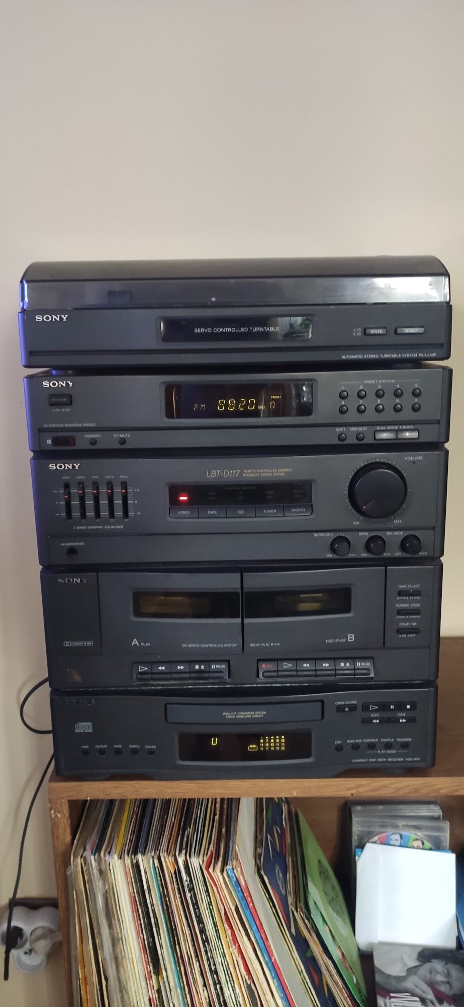 Sony LBT-D117 wieża cd gramofon magnetofon kolumny