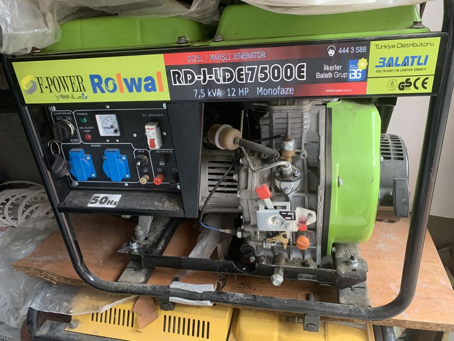 генератор Rolwal dizel 7,5 kVA