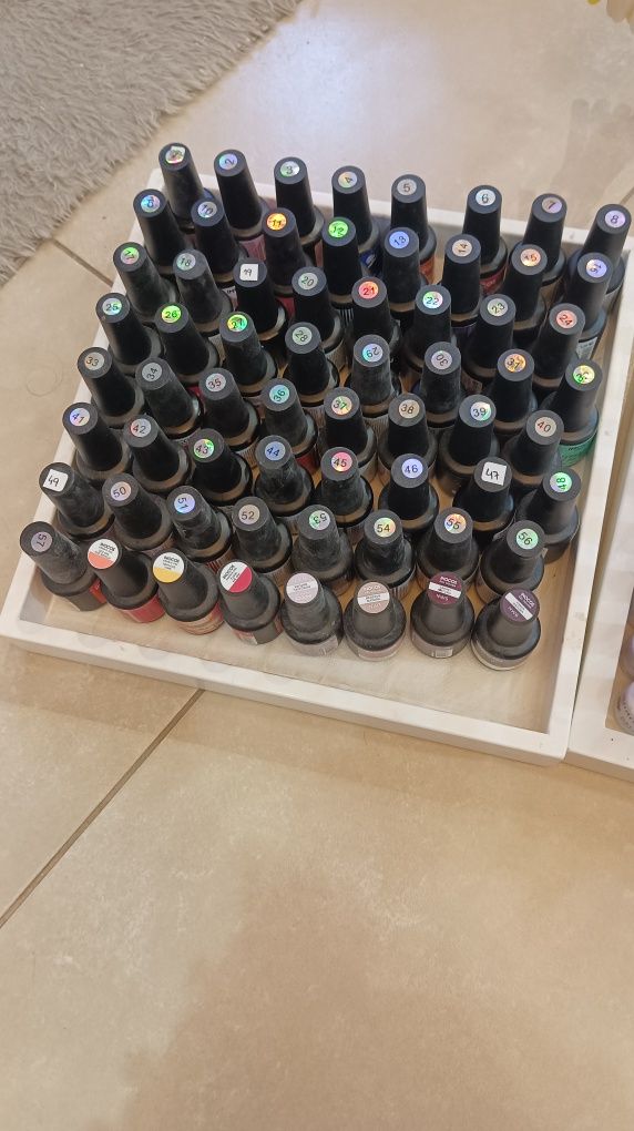 Cores de verniz de gel e acessórios