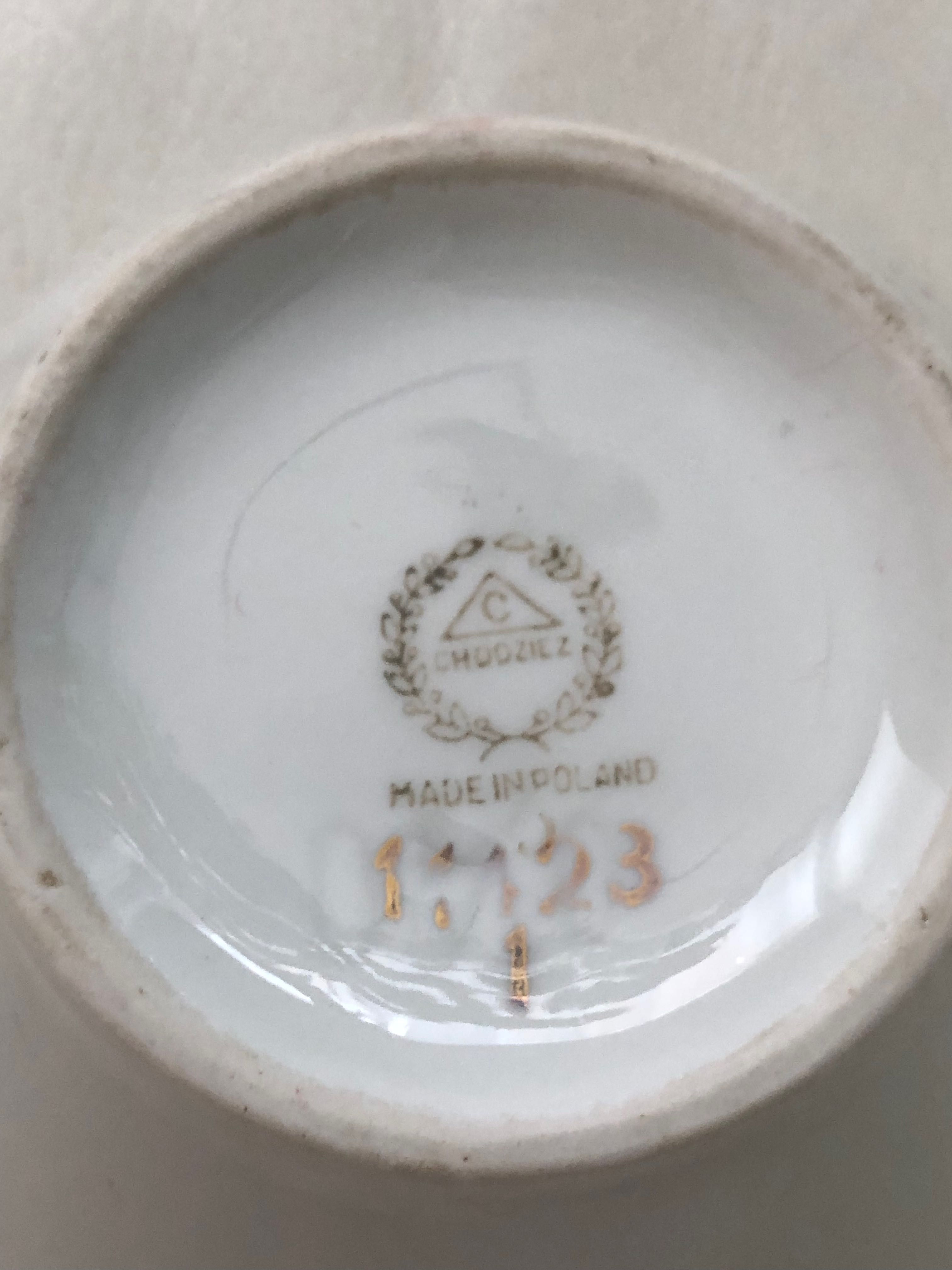 Chodzież cukiernica porcelana PRL vintage