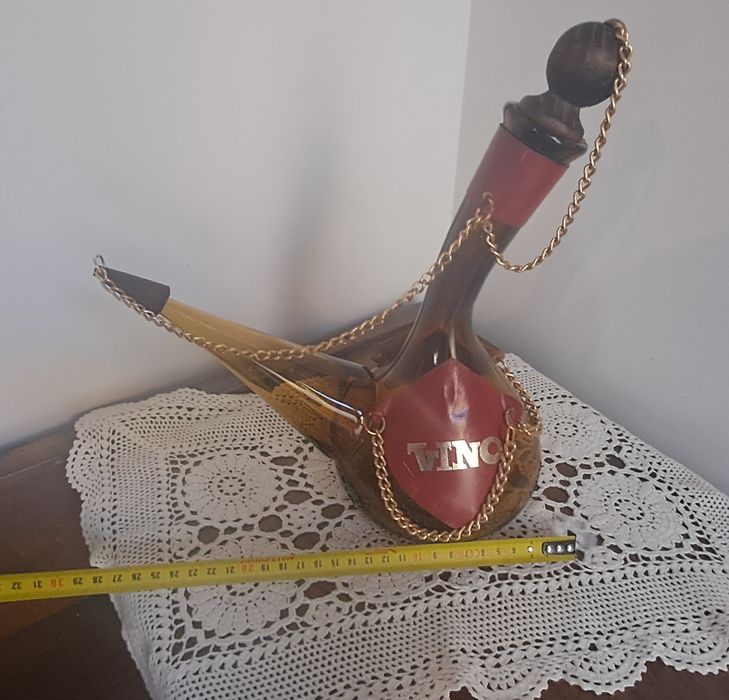 Garrafa decanter antiga murano ambar