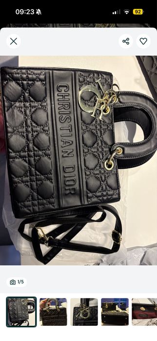 Torebka czarna alla dior