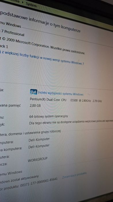 Komputer Dell. Sprawny. Mało używany. Cały zestaw.