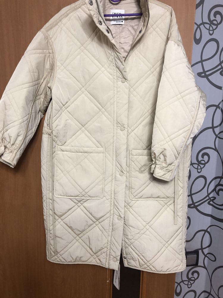 Стёганное пальто Zara р.М