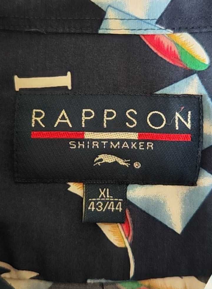 Rappson granatowa koszula męska z wiskozą Rozmiar XL