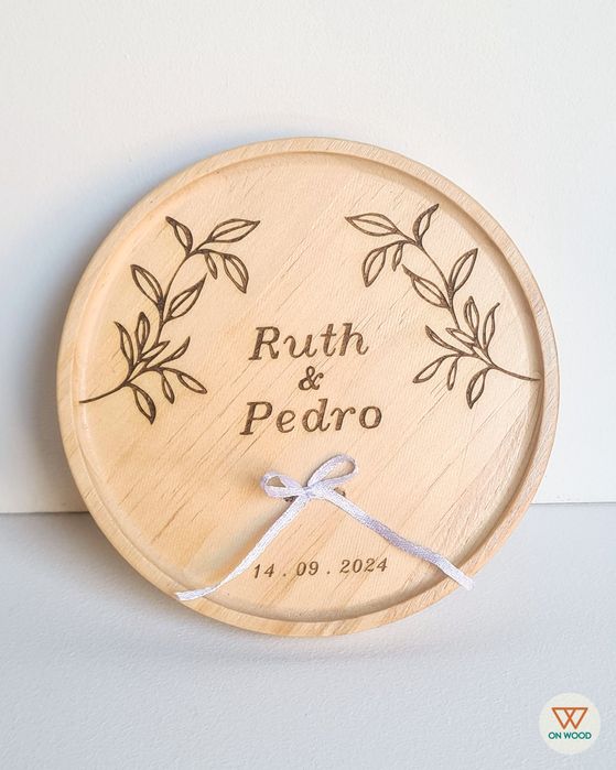 Porta alianças personalizado