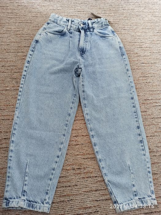 Nowe spodnie jeansy mom fit dla dziewczynki Reporter Young 146