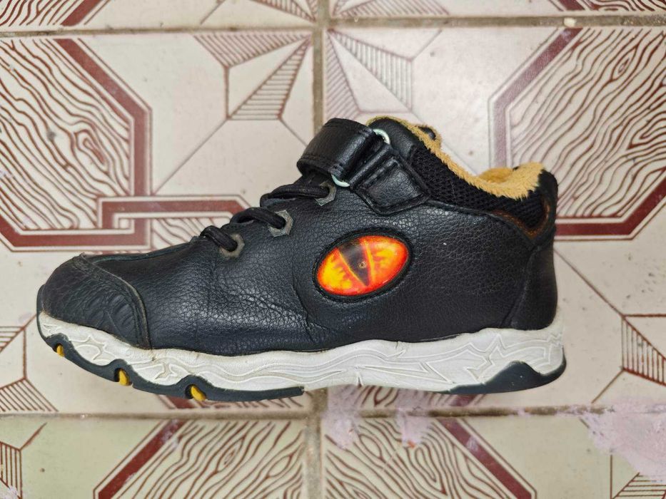 Утепленні дитячі напівчеревики, «Dinosoles» ANKILOZAVR black р.32