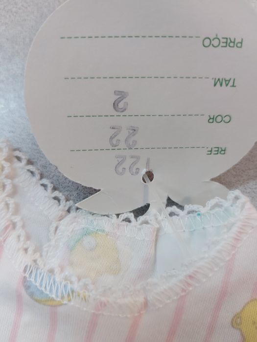 Conjunto 5 artigos bebé • menina • Laranjinha • NOVOS