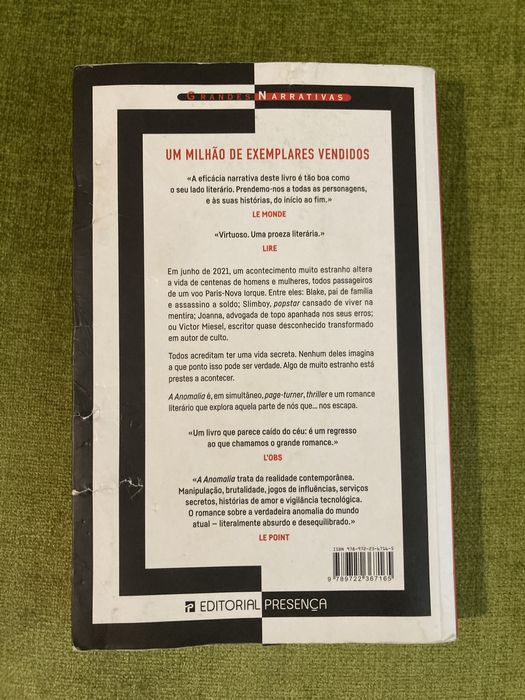 Livro A Anomalia de Herve Le Tellier