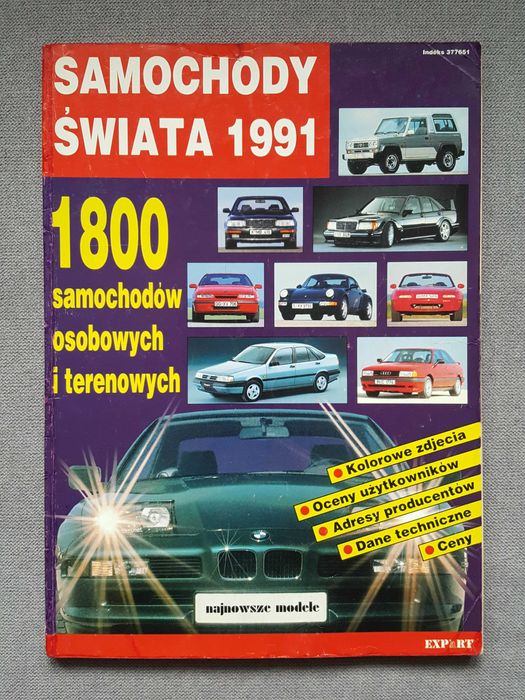 Samochody Świata 1991 - auto katalog Prego :: 1800 samochodów