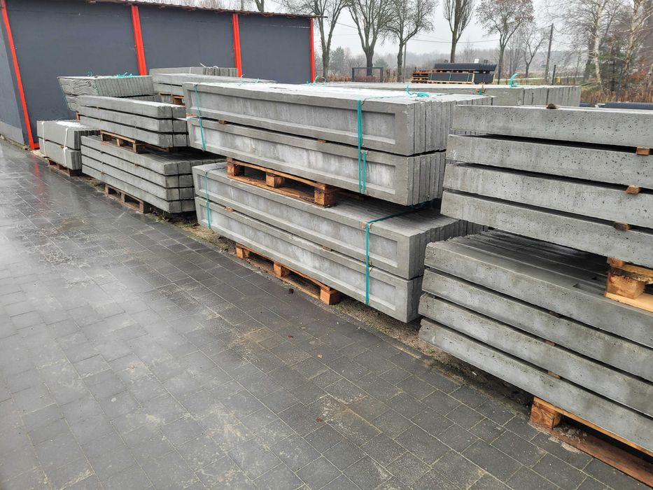 Podmurówka betonowa płyta ogrodzeniowa 25x250 30x250 Panel 3d łącznik