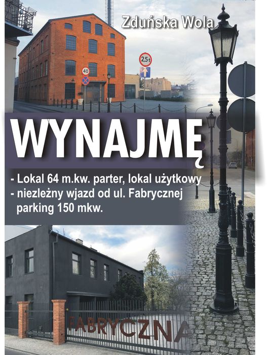 LOKAL 64 m.kw. parter Fabryczna 2