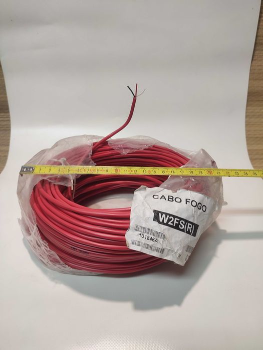 Cabo Fogo unifilar 2X0,8mm, 100m