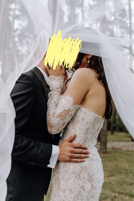 Suknia ślubna rybka