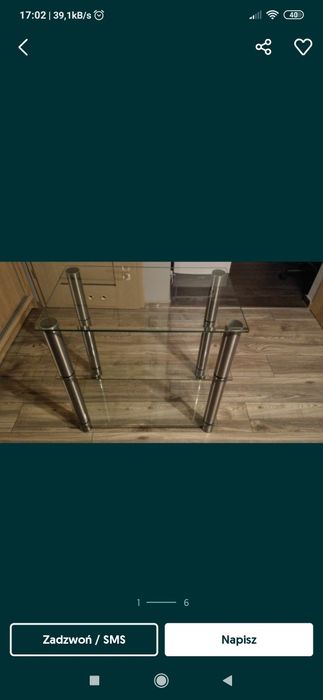 Szklany ława/stolik