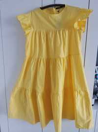 Sukienka letnia lekka żółta