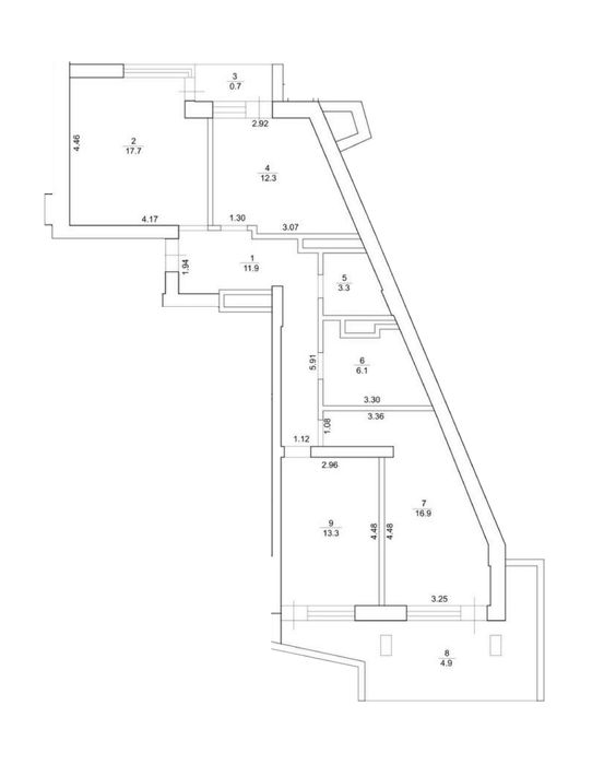 Продаж 3-кім. квартири 87.22 м.кв., в. В. Стуса