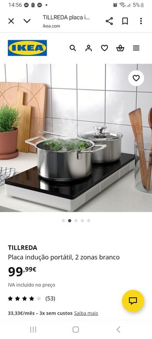 Placa indução ikea para retirar hoje