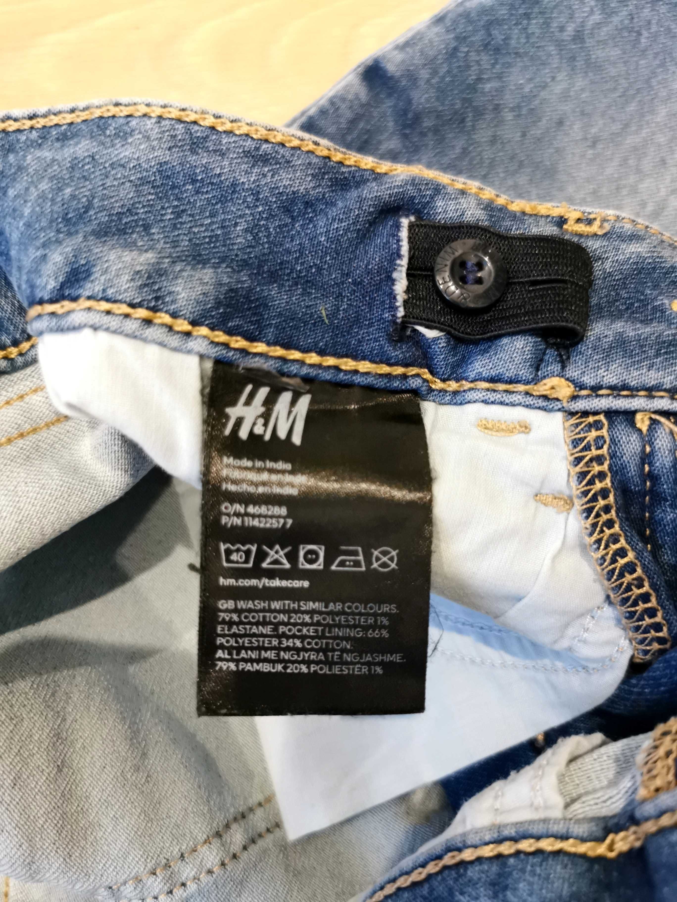 Krótkie jeansowe spodenki SLIM FIT Super Soft 134 miękkie