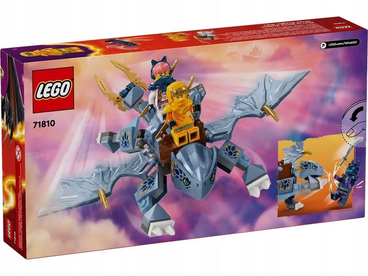 Lego Ninjago Powstanie Smoków 71810 Mały Smok Riyu Ruchomy Smok + 3 Fi