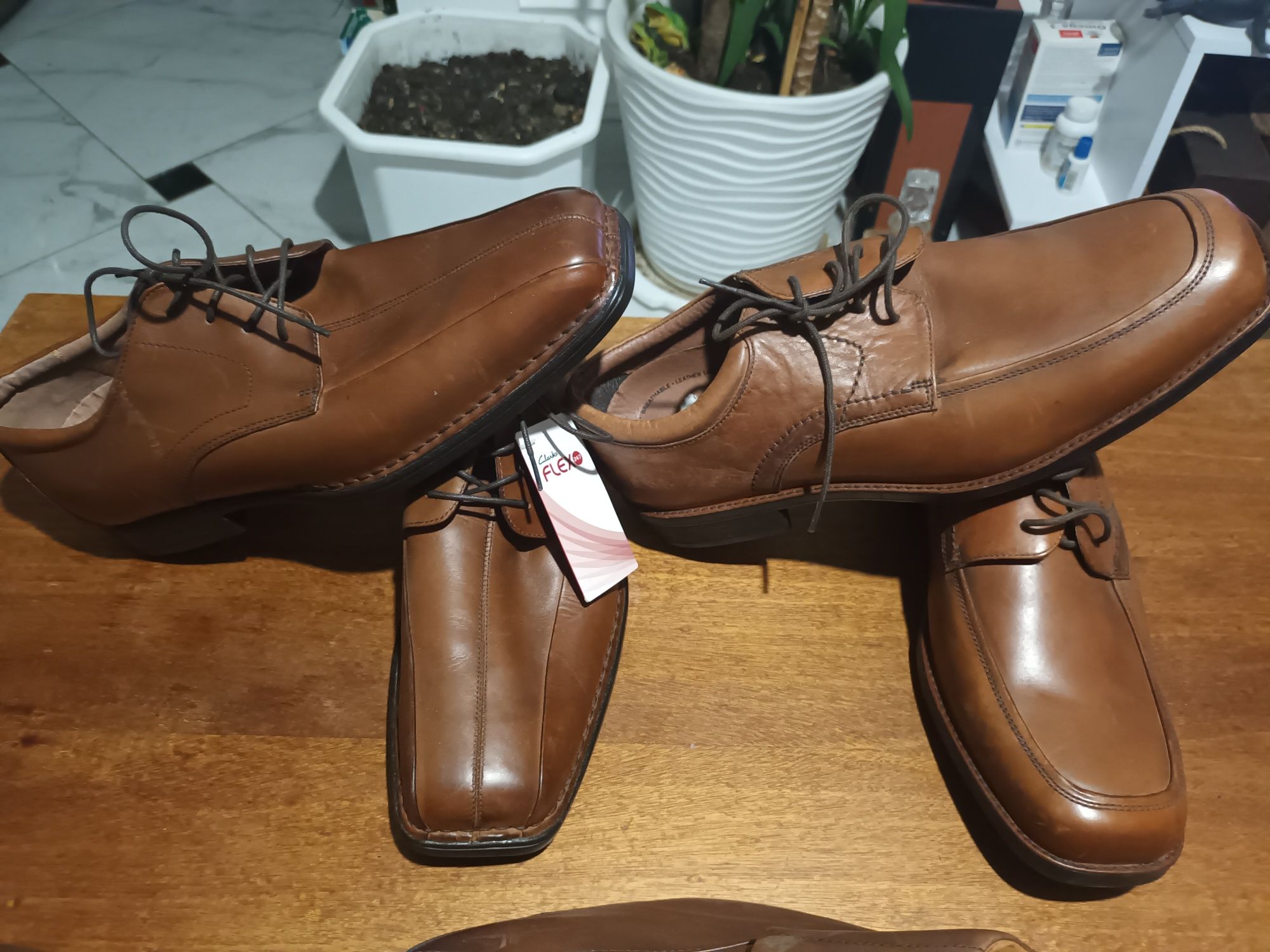 Туфли мужские Clarks кожа, новые, Англия.