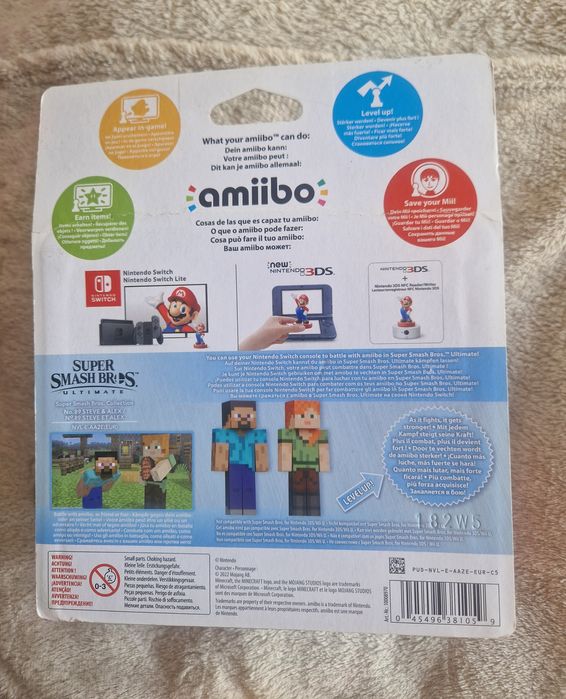 Figurki Amiibo Minecraft Steve & Alex