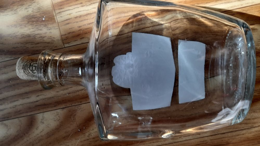 Karafki-butelki ozdobne poj 0.5 l-3szt-20 zl