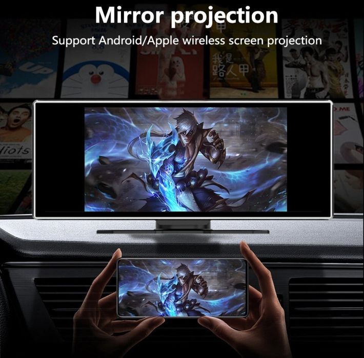 Rádio Android Auto Carplay Portátil 11,26 polegadas Ecrã HD Wi-Fi GPS