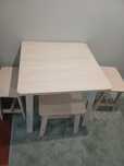 Conjunto mesa e cadeiras Norraker Ikea