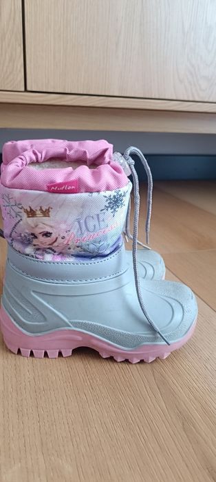 Śniegowce Muflon dla dziewczynki rozmiar 23/24 księżniczka, wełna