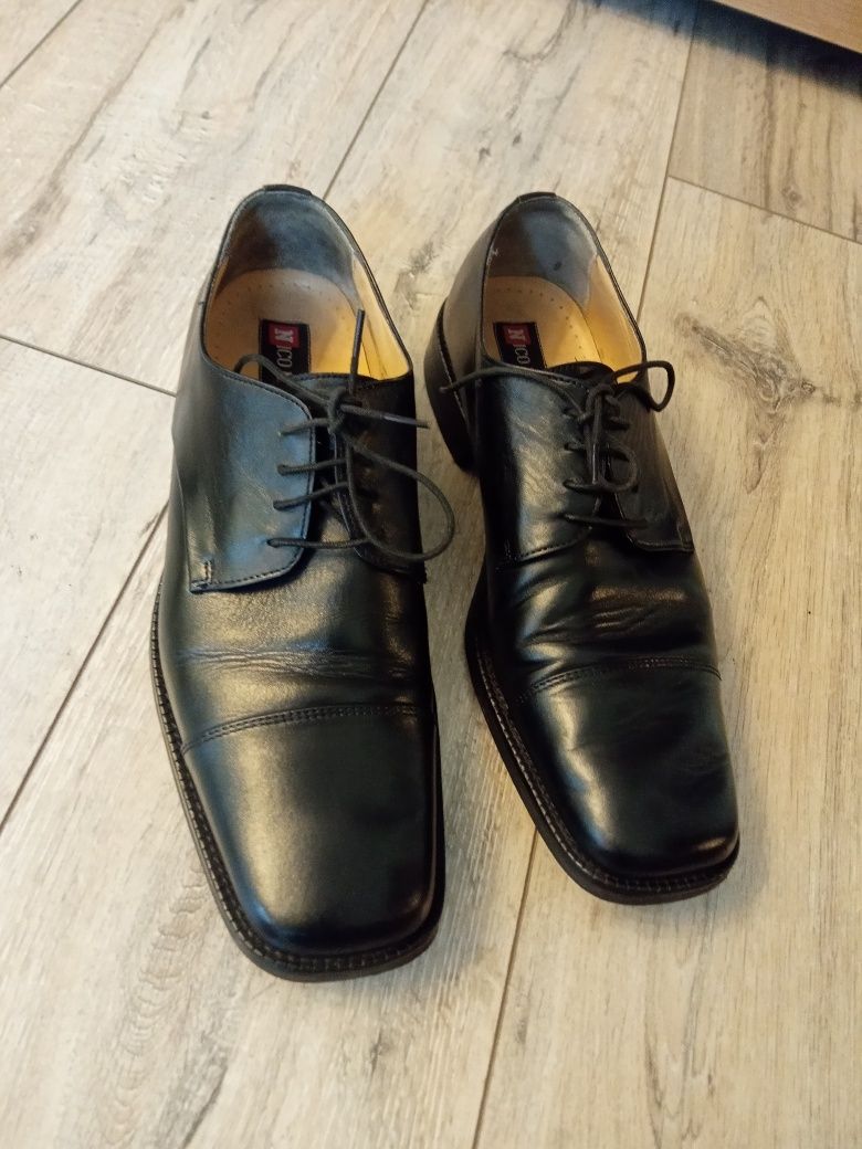 Eleganckie buty, półbuty męskie. Wizytowe, garniturowe. 43. Skóra.