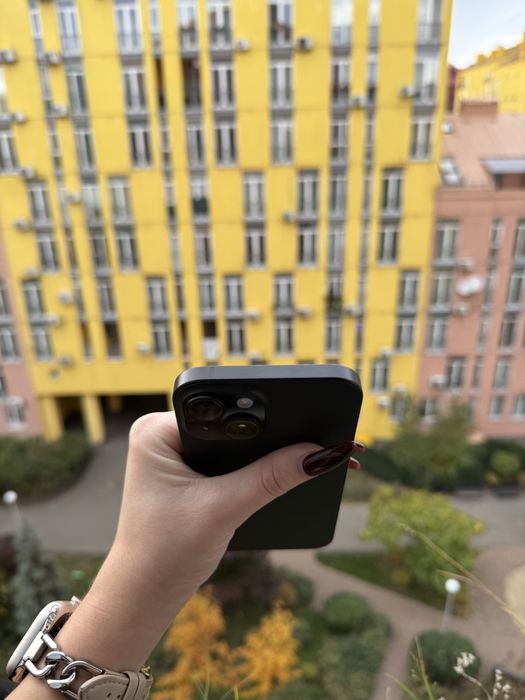 Идеал 100% Аккум iPhone 15 Black 128Gb айфон