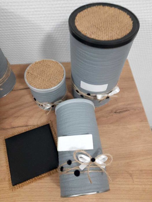 Набор 7 емкостей для кухни + кашпо + подставка для чашки