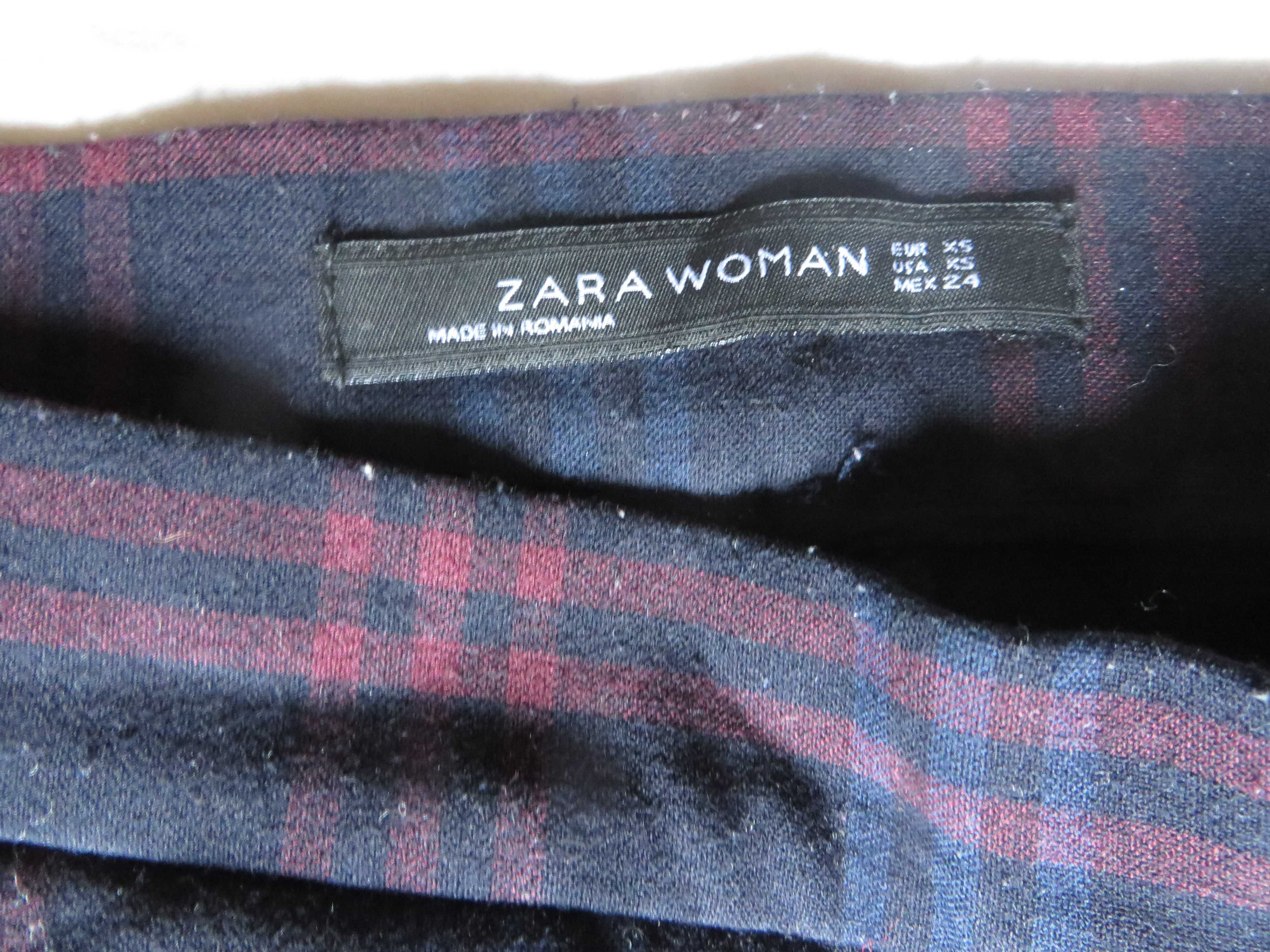 Брюки Утеплнные в клетку Zara women Размер SX РаЗмер наш 40 ПОП32-33см