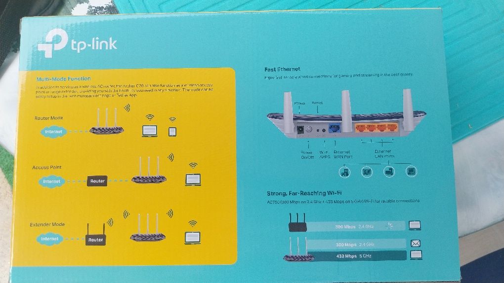 AC 750 wireless router como novo