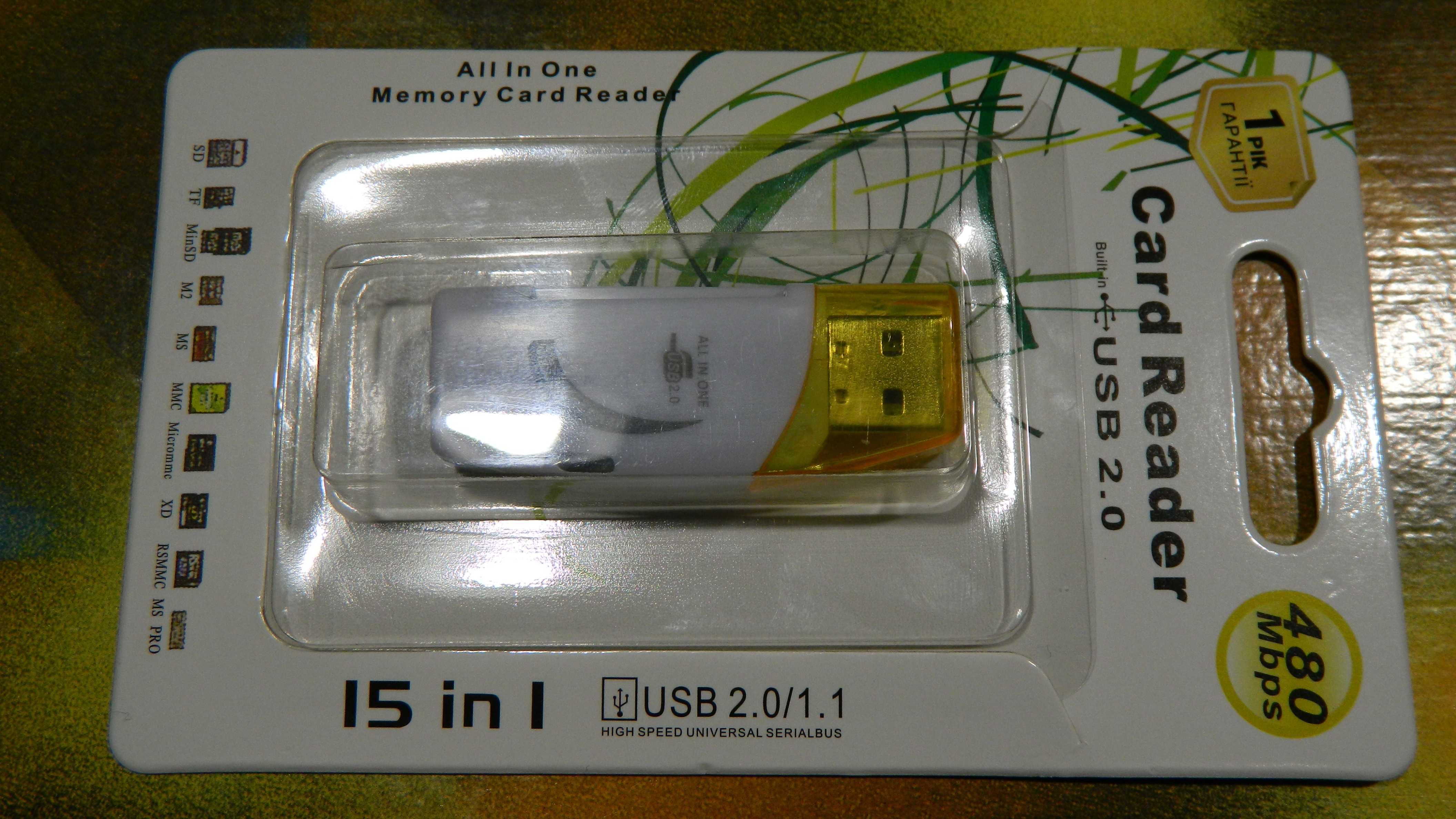 Card Reader USB 2/0 480 Mbpg Кард ридер