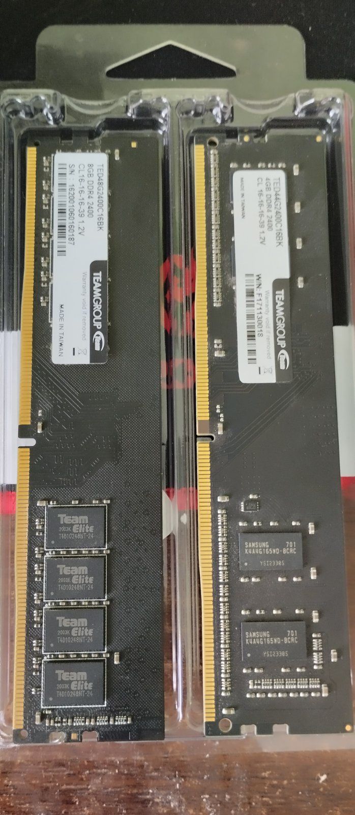 Оперативна память  DDR4 2400 8gb 4gb