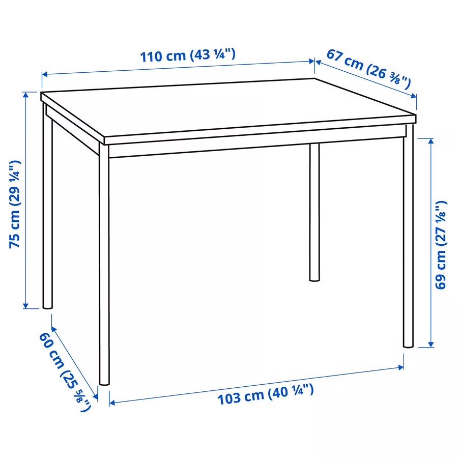 Stół TARENDO z 4 krzesłami STEFAN IKEA
