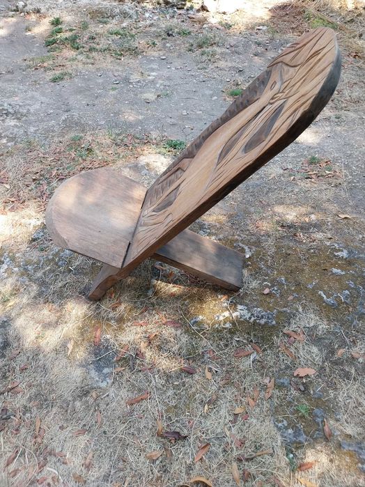 Bancos de madeira africana - Antílope e Girafa