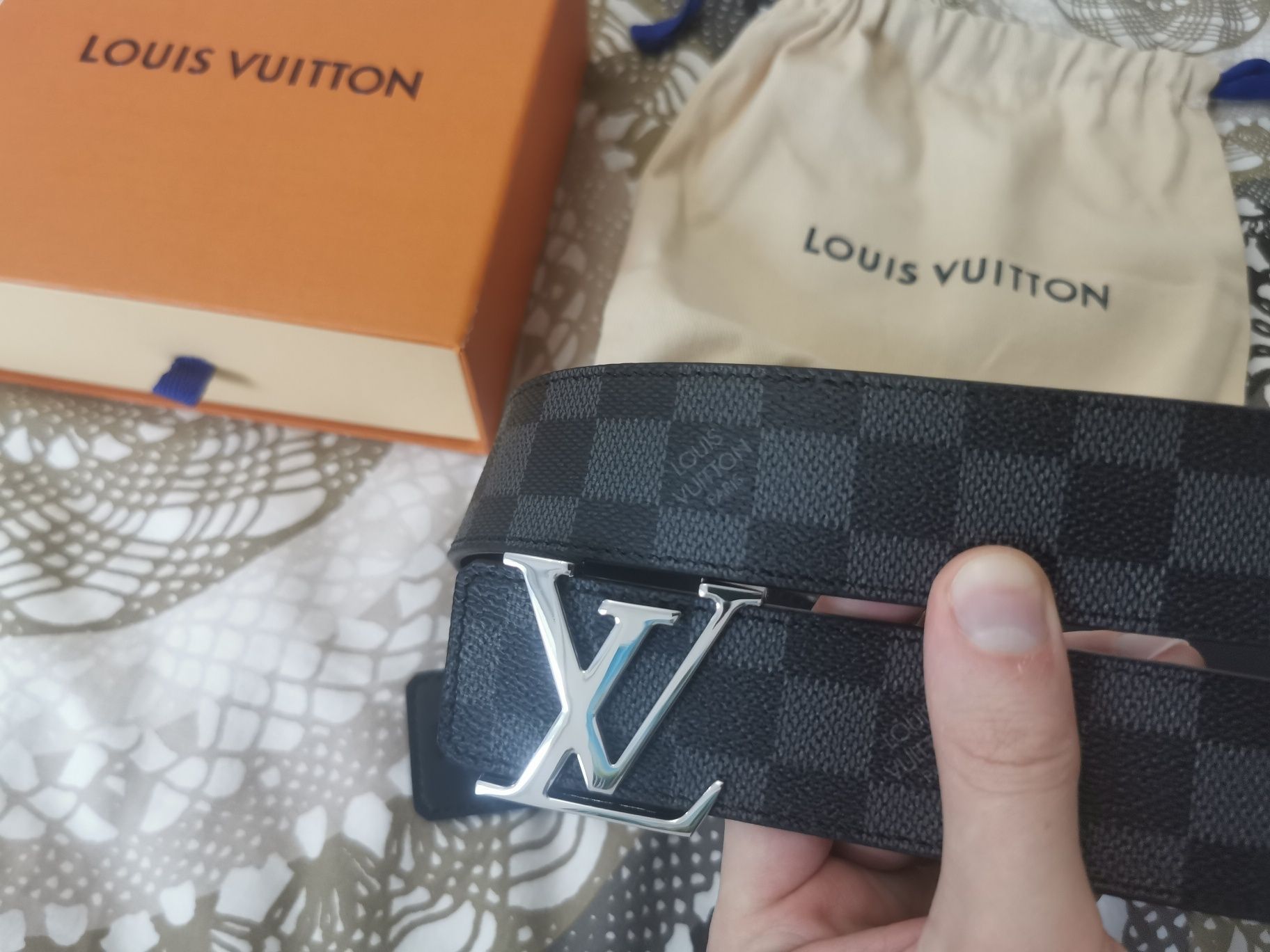 Pasek Louis Vuitton LV Damier belt