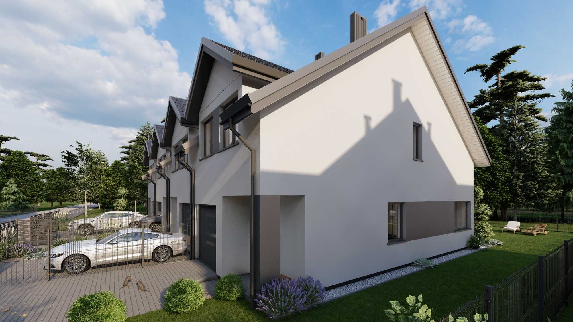 Nowe segmenty z garażem i ogródkiem - Grodzisk Mazowiecki